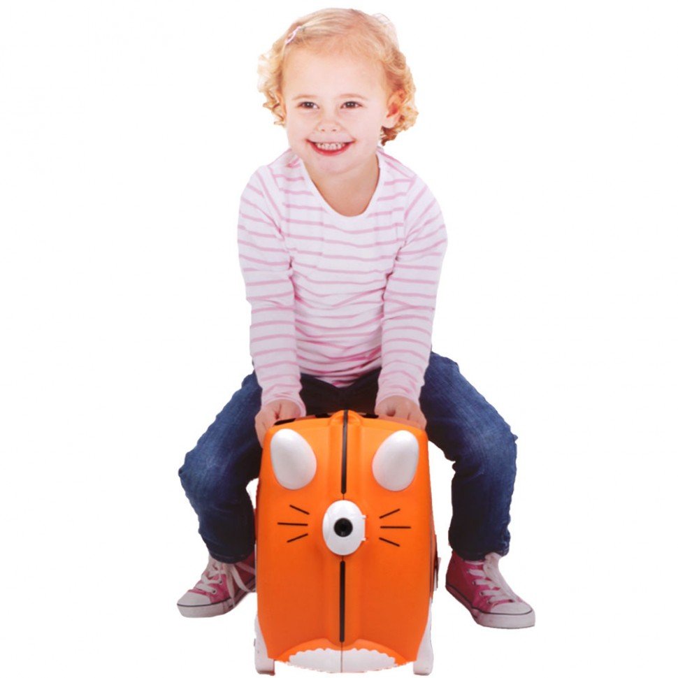 Чемодан детский trunki тигр, на колесиках, 0085-wl01-p1 0085-WL01-P1 купить  по низкой цене в интернет-магазине МаМаМа.РФ